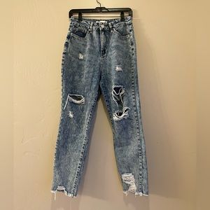 80s Costume Acid Wash Jeans